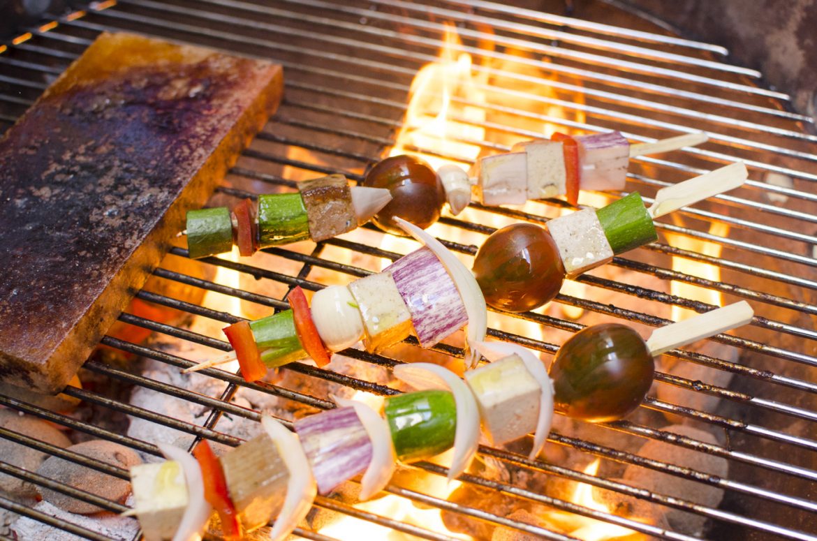 Gemüsespiesse mit Tofu2